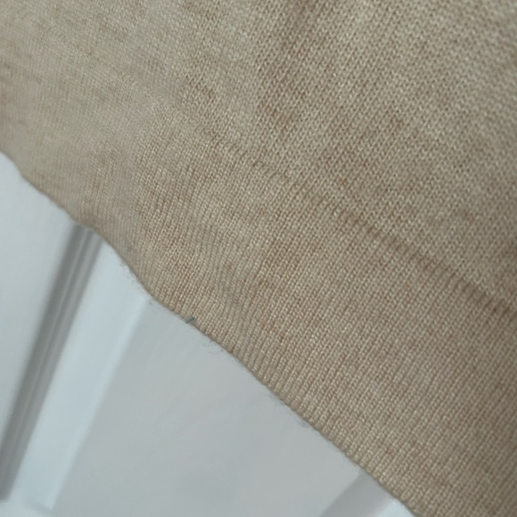 J. Crew Womens Beige Knit Top with Black Bow - Picture 4 of 5